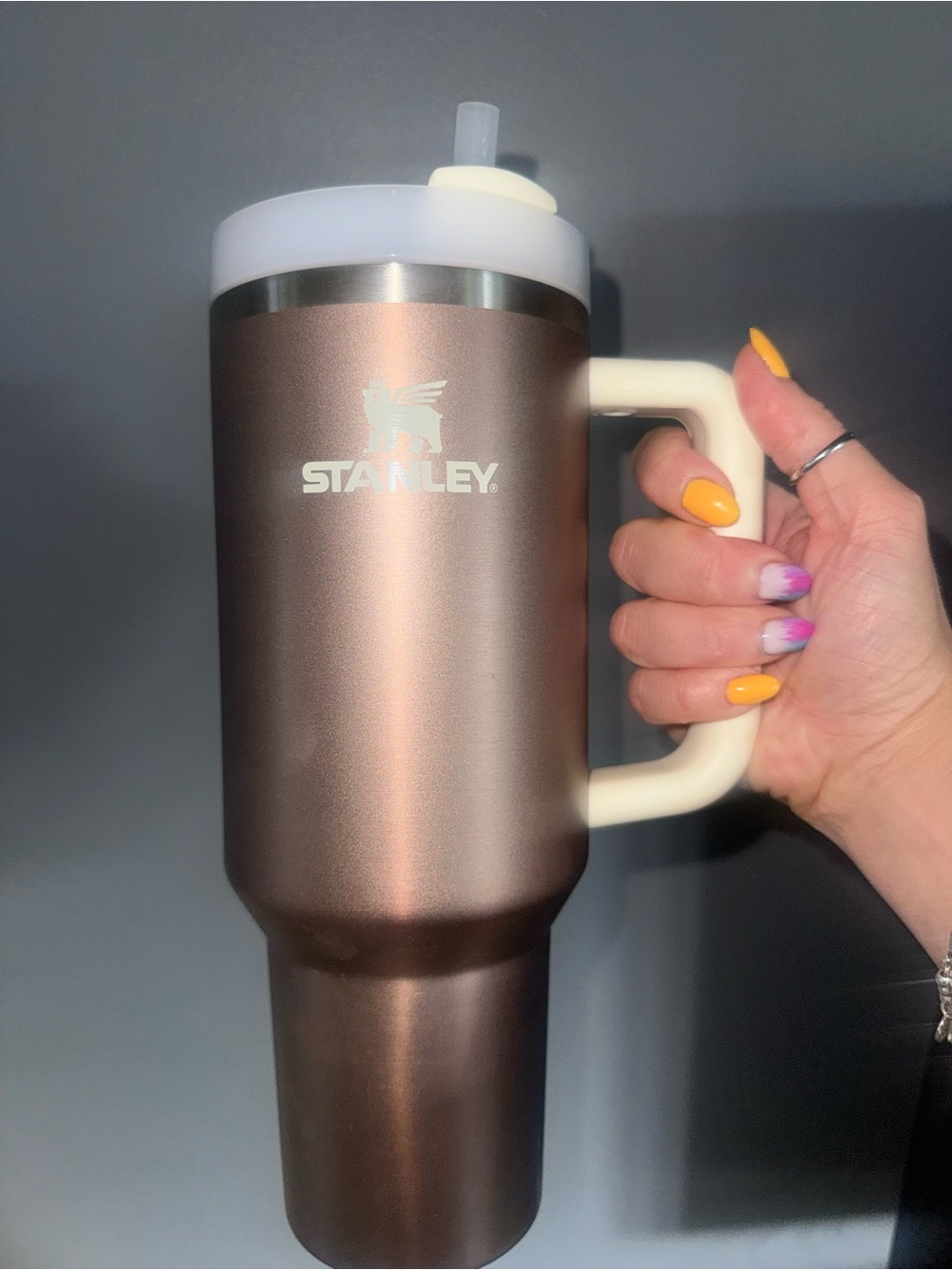 40 oz Stanley Travel Tumbler - Rose Quartz Glow
